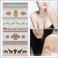 OEM Tatuaje caliente al por mayor del cuerpo de la alta calidad de la etiqueta engomada de los tatuajes del brillo de la venta V4628